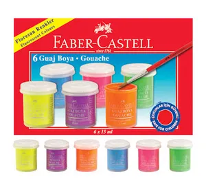 Temperaturfarben 15 ml 6 Farben, Neon Faber Castell 160403